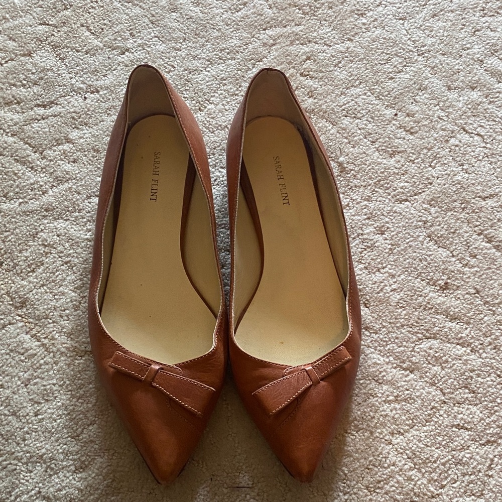 Sarah Flint Women's Tan Leather Loafers